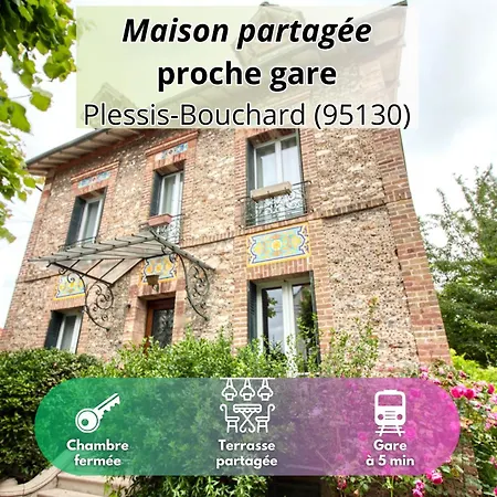 Dans Maison Partagee A 5 Min De La Gare Privat bolig Le Plessis-Bouchard